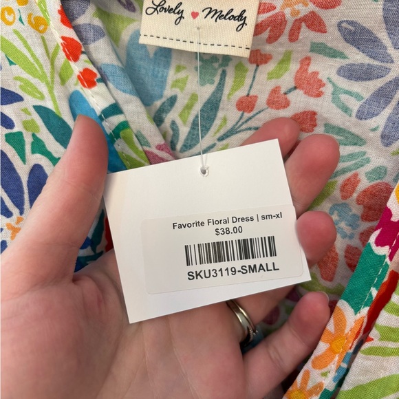 NEW Lovely Melody Floral Dress / Swimsuit Cover Up Small Hippie Boho Cottagecore - Picture 3 of 6